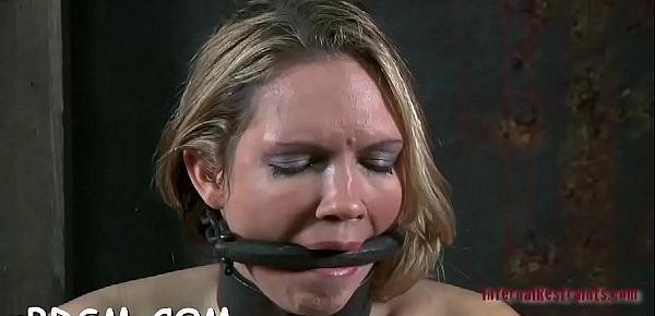  Gagged girl is being punished for being such a bitch